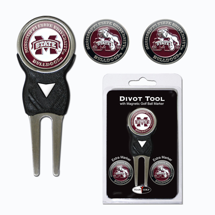 Mississippi State Bulldogs Golf Ball Marker and Divot Tool Pack