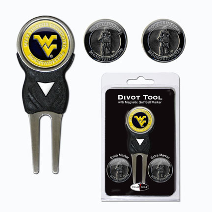 West Virginia Mountaineers Golf Ball Marker and Divot Tool Pack