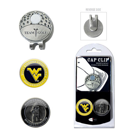 West Virginia Mountaineers Golf Marker and Cap Clip Pack