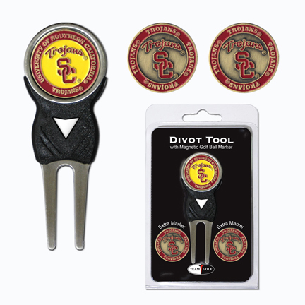USC Trojans Golf Ball Marker and Divot Tool Pack