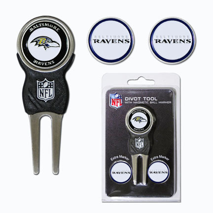 Baltimore Ravens Signature Divot Tool Golf Gift Pack