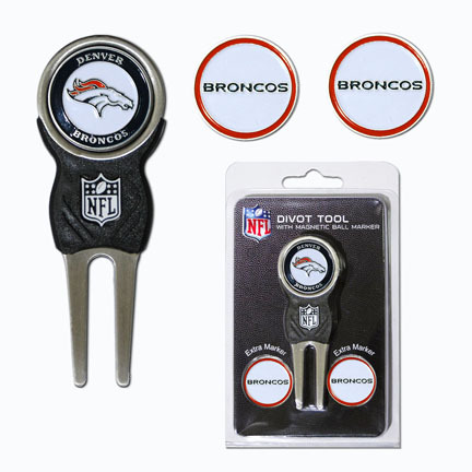 Denver Broncos Signature Divot Tool Golf Gift Pack