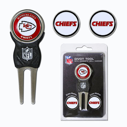 Kansas City Chiefs Signature Divot Tool Golf Gift Pack