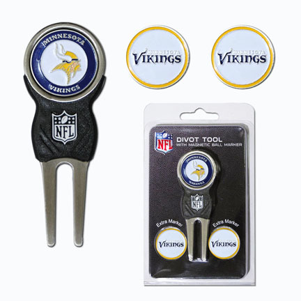 Minnesota Vikings Signature Divot Tool Golf Gift Pack