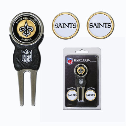 New Orleans Saints Signature Divot Tool Golf Gift Pack