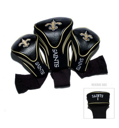 New Orleans Saints Contour Fit Golf Headcover (3-Pack)