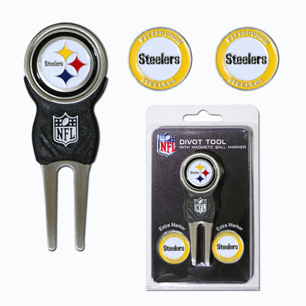 Pittsburgh Steelers Signature Divot Tool Golf Gift Pack