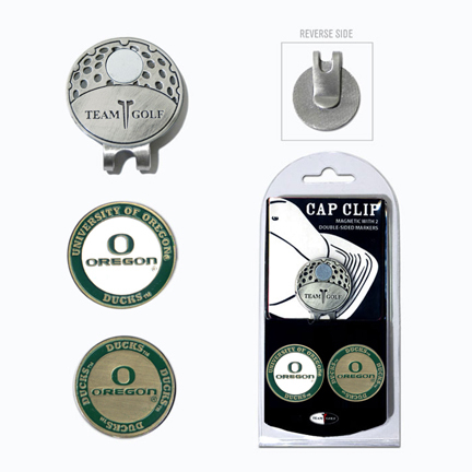 Oregon Ducks Golf Marker and Cap Clip Pack