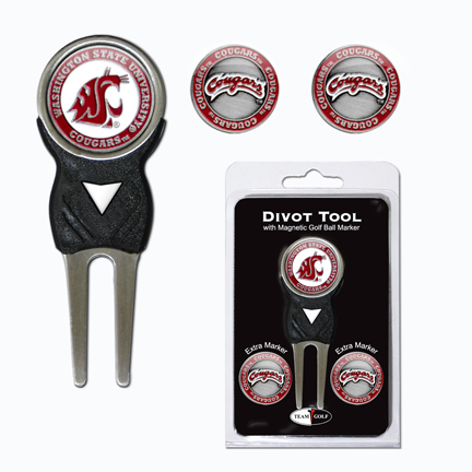 Washington State Cougars Golf Ball Marker and Divot Tool Pack