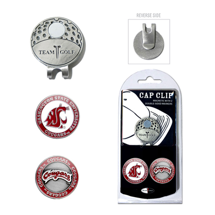 Washington State Cougars Golf Marker and Cap Clip Pack
