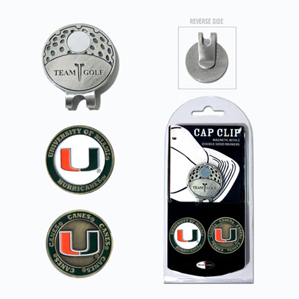 Miami Hurricanes Golf Marker and Cap Clip Pack