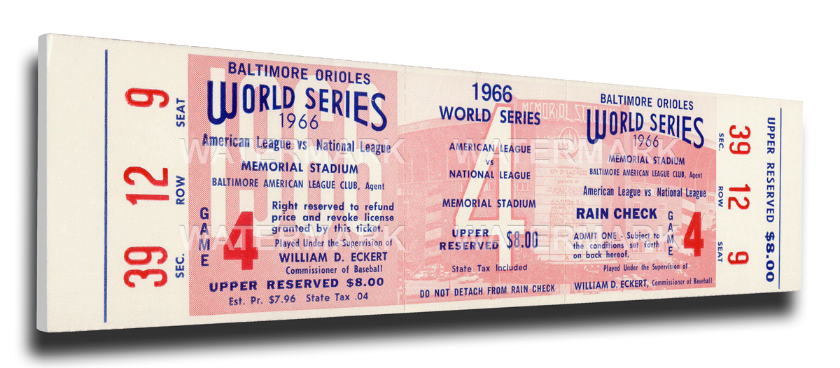 1966 Baltimore Orioles World Series Mega Ticket