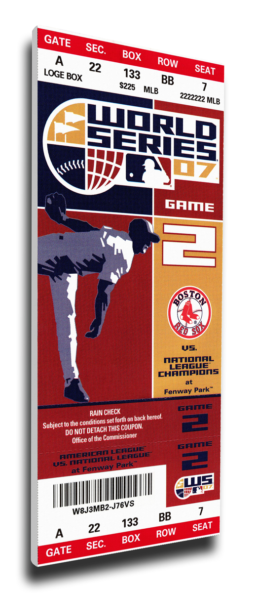2007 Boston Red Sox World Series Mega Ticket