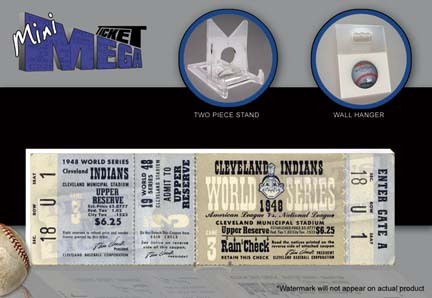 1948 Cleveland Indians World Series Game 3 Mini-Mega Ticket