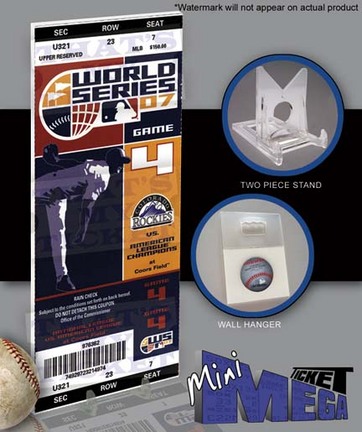 2007 Colorado Rockies World Series Game 4 Mini-Mega Ticket