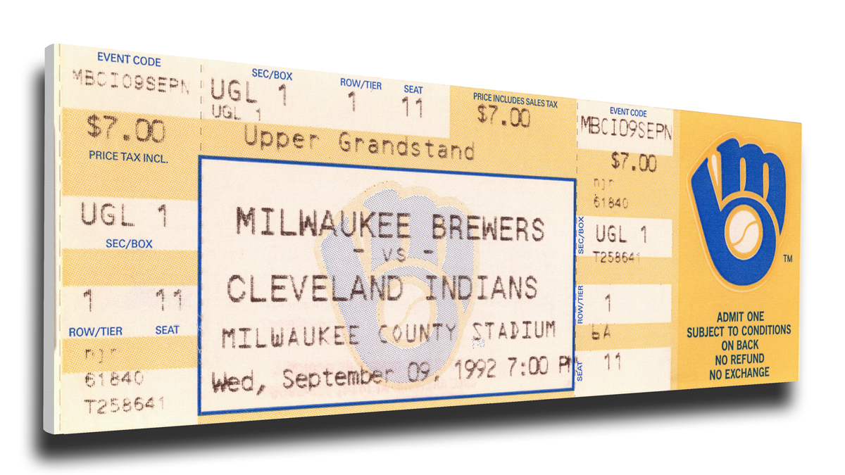 Robin Yount Milwaukee Brewers 3,000 Hit Mega Ticket
