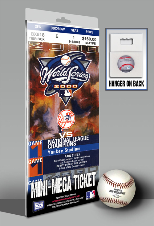 2000 New York Yankees World Series Game 4 Mini-Mega Ticket