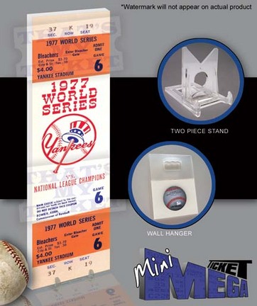 1977 New York Yankees World Series Game 6 Mini-Mega Ticket