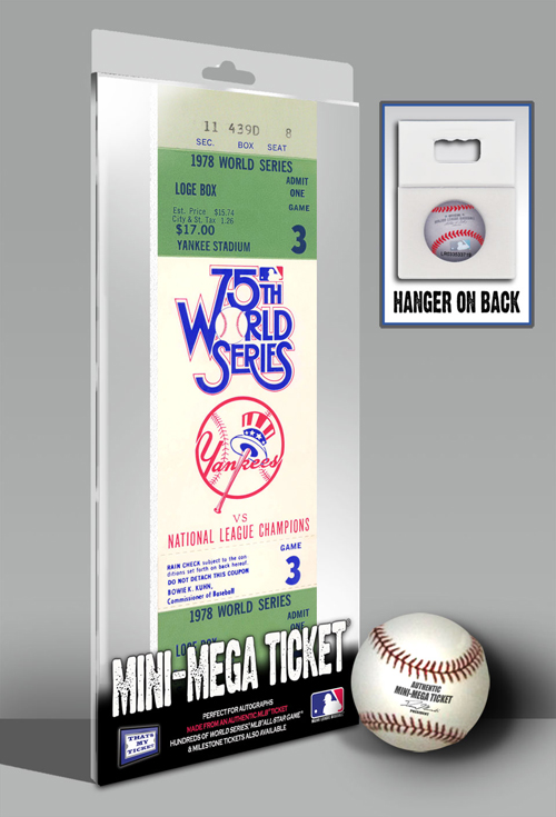 1978 New York Yankees World Series Game 3 Mini-Mega Ticket