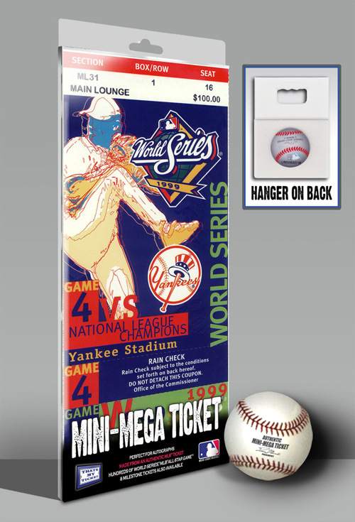 1999 New York Yankees World Series Game 4 Mini-Mega Ticket