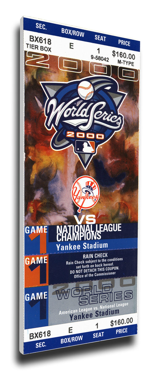2000 New York Yankees World Series Mega Ticket