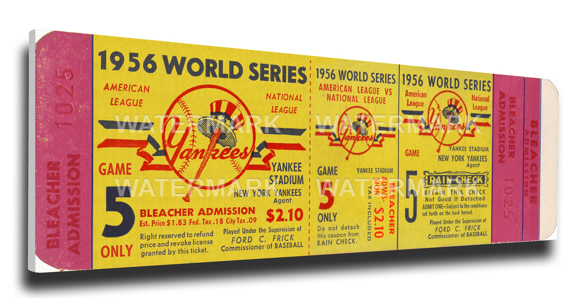 1956 New York Yankees World Series Mega Ticket