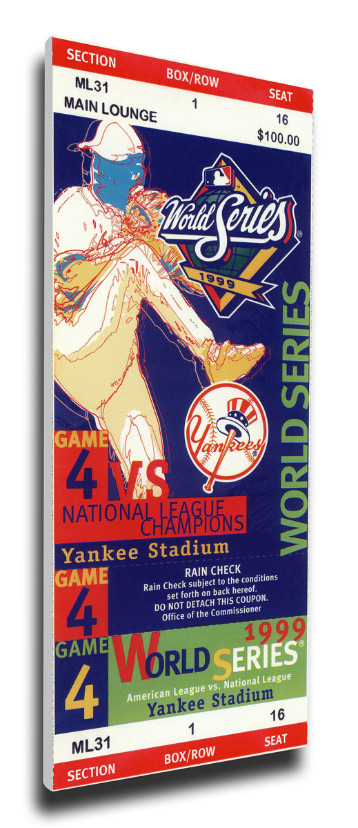 1999 New York Yankees World Series Mega Ticket