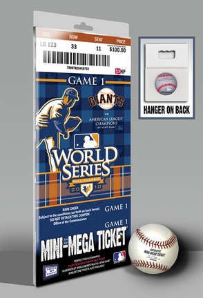 San Francisco Giants 2010 World Series Mini-Mega Ticket