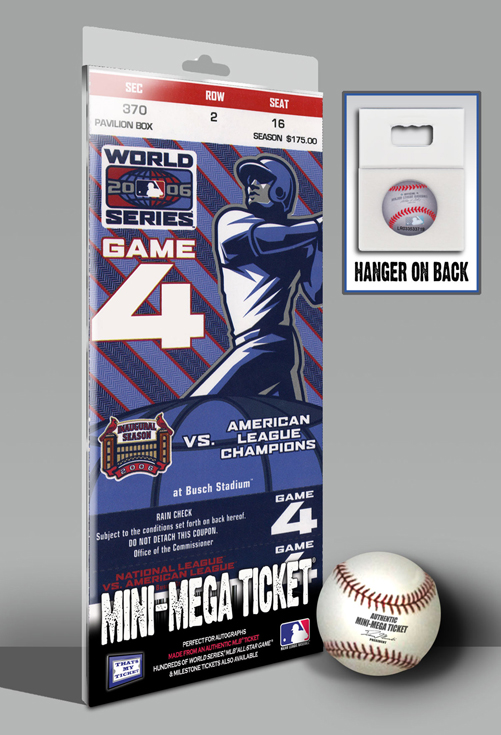 2006 St. Louis Cardinals World Series Game 4 Mini-Mega Ticket