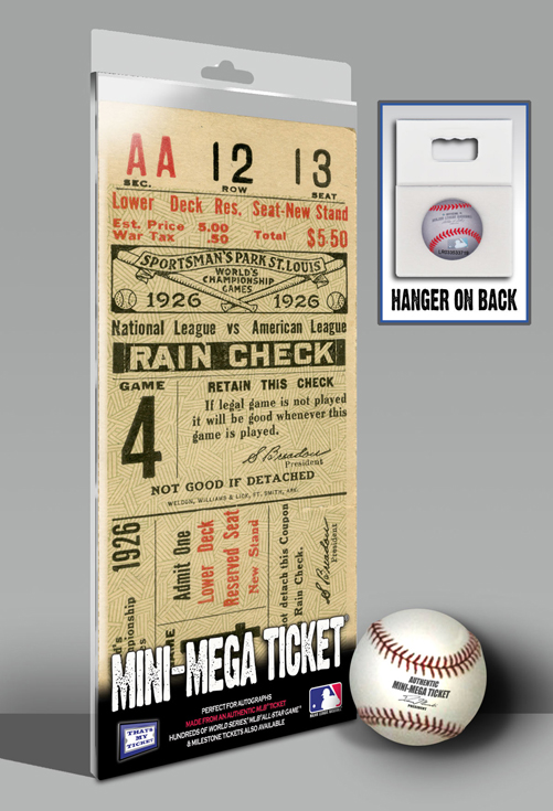 1926 St. Louis Cardinals World Series Game 4 Mini-Mega Ticket