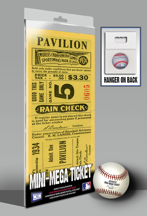 1934 St. Louis Cardinals World Series Game 5 Mini-Mega Ticket