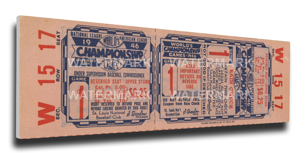 1946 St. Louis Cardinals World Series Mega Ticket