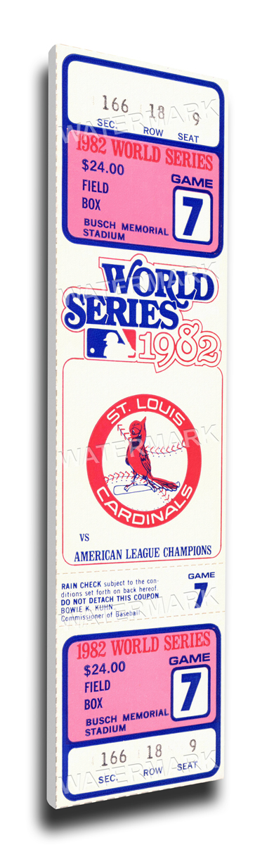 1982 St. Louis Cardinals World Series Mega Ticket