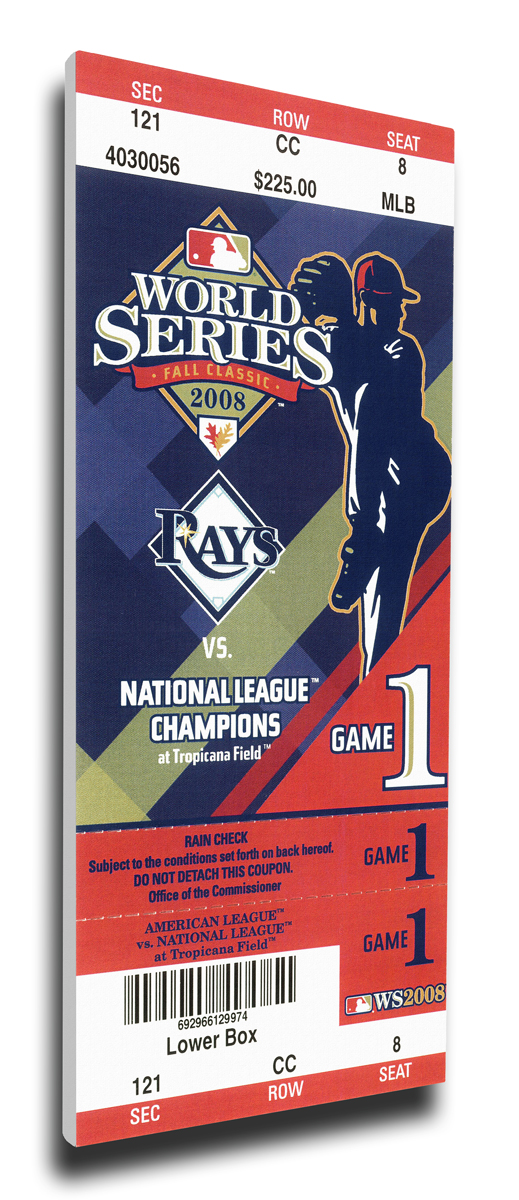 2008 Tampa Bay Rays World Series Mega Ticket