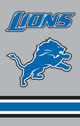 Detroit Lions NFL Applique Banner Flag