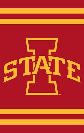 Iowa State Cyclones NCAA Applique Banner Flag