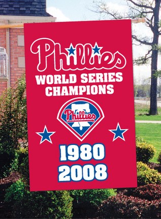 Philadelphia Phillies World Series Applique Banner Flag