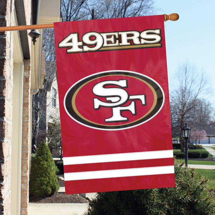 San Francisco 49ers NFL Applique Banner Flag