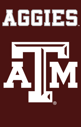 Texas A & M Aggies NCAA Applique Banner Flag