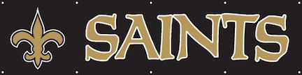 New Orleans Saints NFL 8-Foot Banner