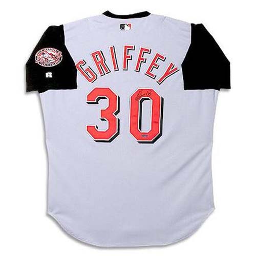 Ken Griffey Jr. Autographed Cincinnati Reds Away Jersey from Upper Deck