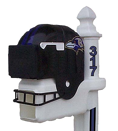 Baltimore Ravens Helmet Style Mailbox