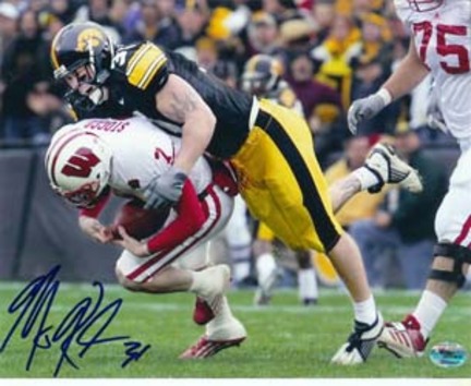Matt Roth Autographed Limited Edition 12" x 18" #6 Photograph with "2004 Big Ten Champs" Inscription