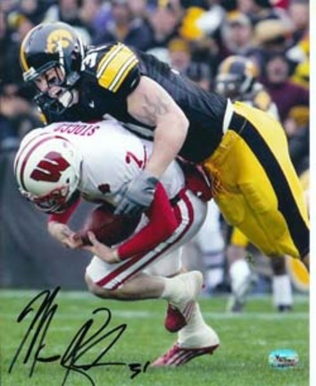 Matt Roth Autographed 8" x 10" vs. Wisconsin Badgers #2 Photograph (Unframed)