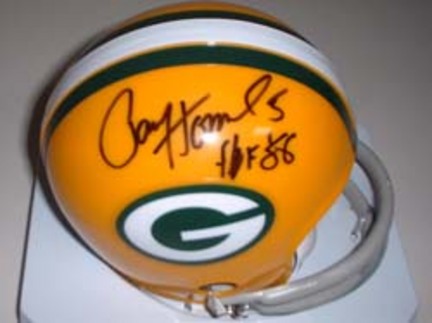 Paul Hornung Autographed Green Bay Packers Riddell Throwback Mini Helmet with "HOF 88" Inscription