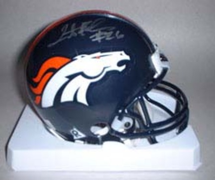 Tatum Bell Autographed Denver Broncos Riddell Mini Helmet