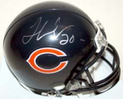 Thomas Jones Autographed Chicago Bears Riddell Mini Helmet