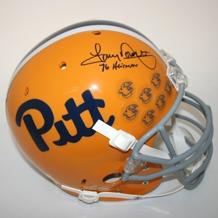 Tony Dorsett Autographed Pittsburgh Panthers Schutt Full Size Authentic Helmet with "76 Heisman" Inscription