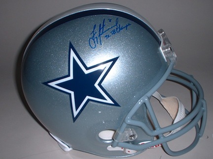 Troy Aikman Autographed Dallas Cowboys Full Size Replica Helmet with "3x SB Champs" Inscription