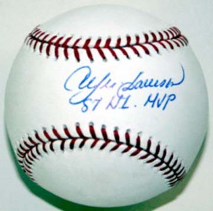 Andre Dawson Autographed Baseball with "87 NL MVP" Inscription